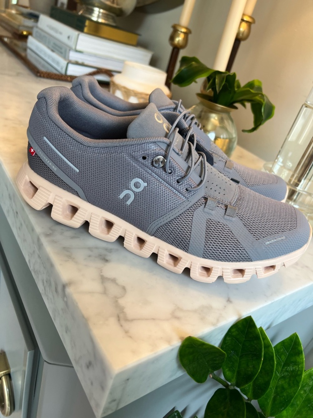 On Running Cloud 5 Women’s 8.5 Zinc Shell Grey - Picture 3 of 10